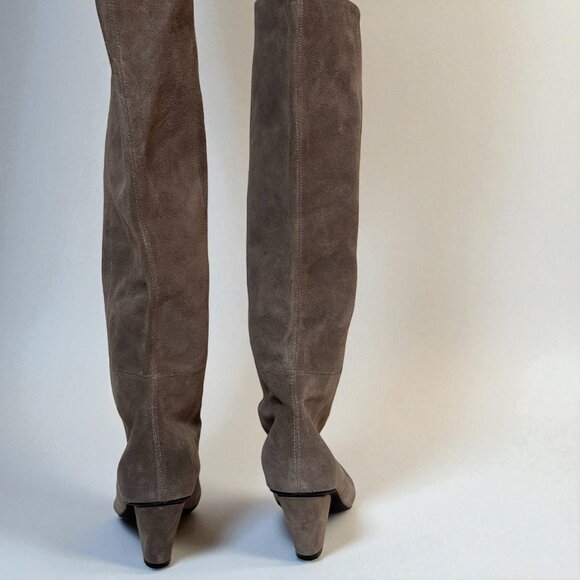 Jeffrey Campbell “Senita” Suede Knee-High Boots in Grey 👢✨ - Picture 5 of 10